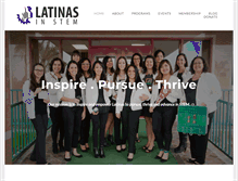 Tablet Screenshot of latinasinstem.com